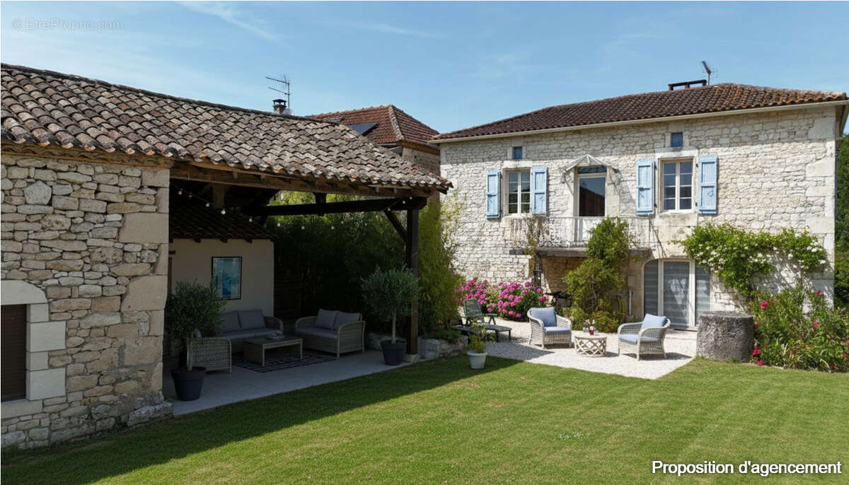 Deux maisons en pierre : investissement locatif ou rapprochement familial au coeur du Quercy Blanc - photo 2