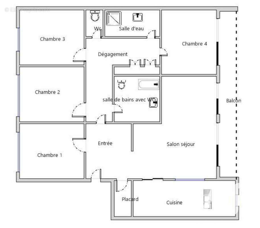 Photo 9 - Appartement à LA CELLE-SAINT-CLOUD