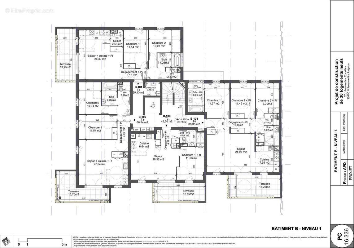 Appartement 88 m² à Villeneuve-Les-Avignon  - photo 22