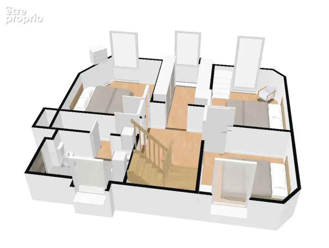 Maison 140 m² – 5 chambres – vue mer – terrasse 160 m² – pouldreuzic centre – stationnement – aucun travaux **** une maison fami - photo 14