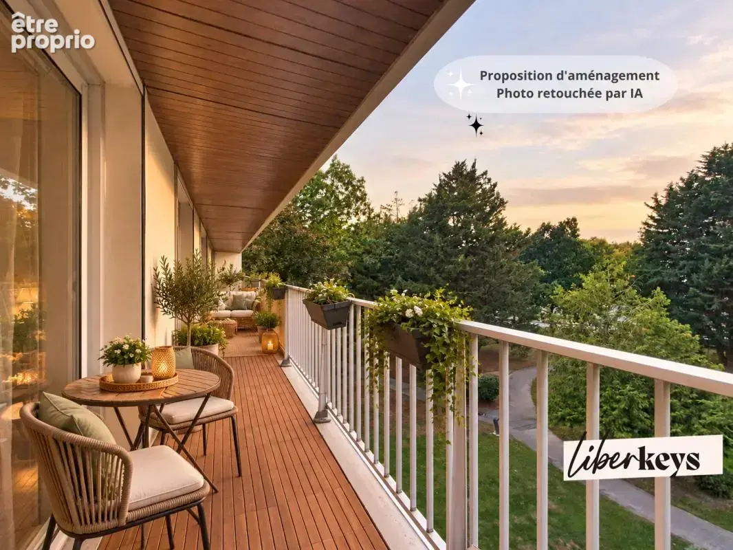 Rennes Le Landry  - T5, env. 100 m² / Dernier étage, grand balcon Ouest, lumineux, garage - photo 4