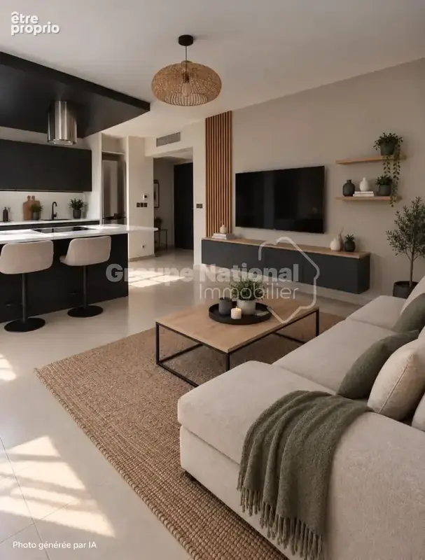 A vendre - la roquette sur siagne- appartement  2p - 42m2 - photo 7