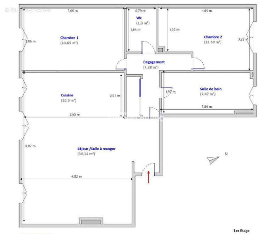 Appartement à BOULOGNE-BILLANCOURT