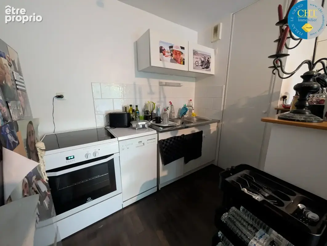 Appartement t2 vendu loué avec ascenseur & balcon   centre-ville de guer (56380) avec cht immobilier - photo 4