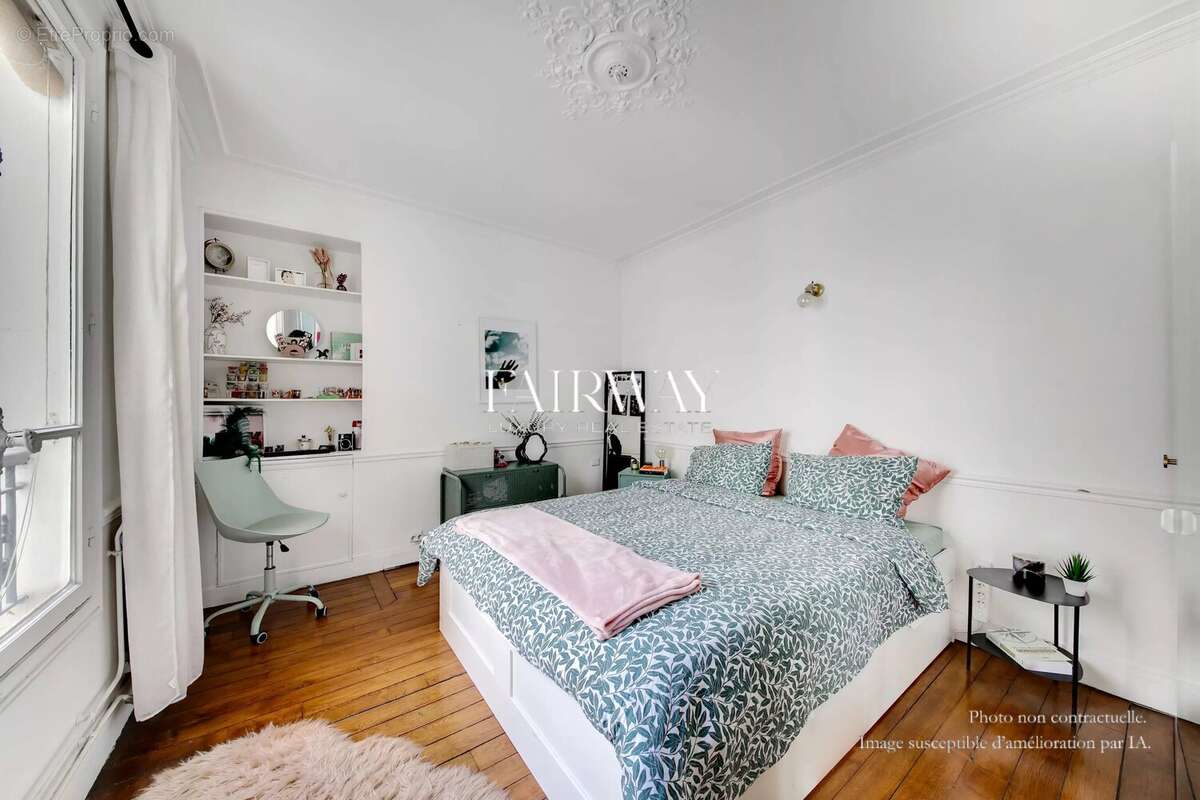 Appartement 3 pièces 55,53 m² à vendre rue Brochant Paris 17e, calme sur cour, 2 chambres - photo 6