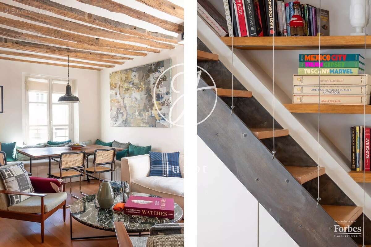 Paris 18e - MONTMARTRE - Duplex - 54,11m² Carrez - 2 pièces - Exposition sud-ouest - Jardin - photo 2