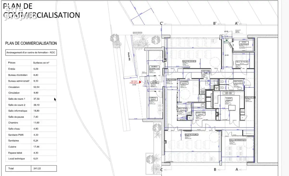A VENDRE Local commercial - 241m² - BELLEVILLE-EN-BEAUJOLAIS - Face gare - photo 6