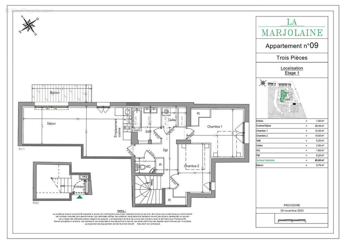 Appartement à MOUANS-SARTOUX