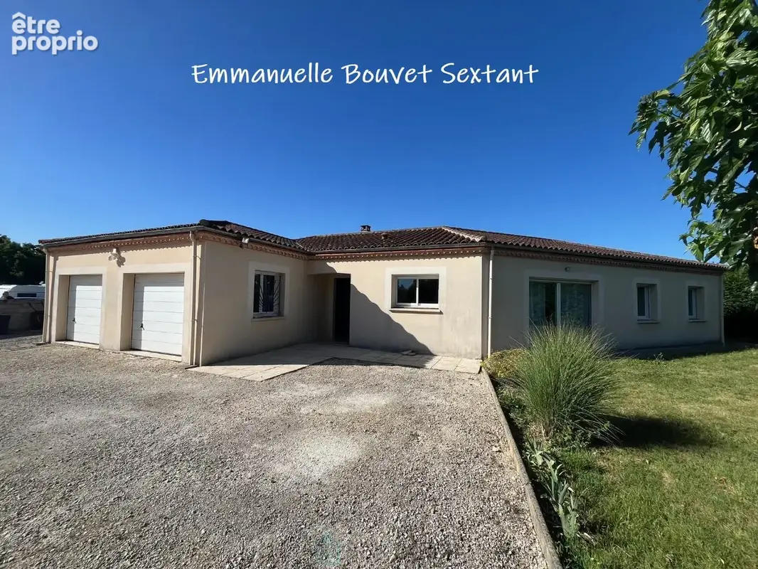 Maison contemporaine de plain-pied, 4 chambres, 2 sde, 2 wc, double-garage, 2000 m² de terrain - photo 2