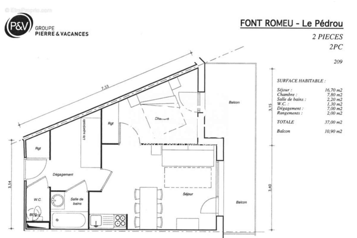 Appartement à FONT-ROMEU-ODEILLO-VIA