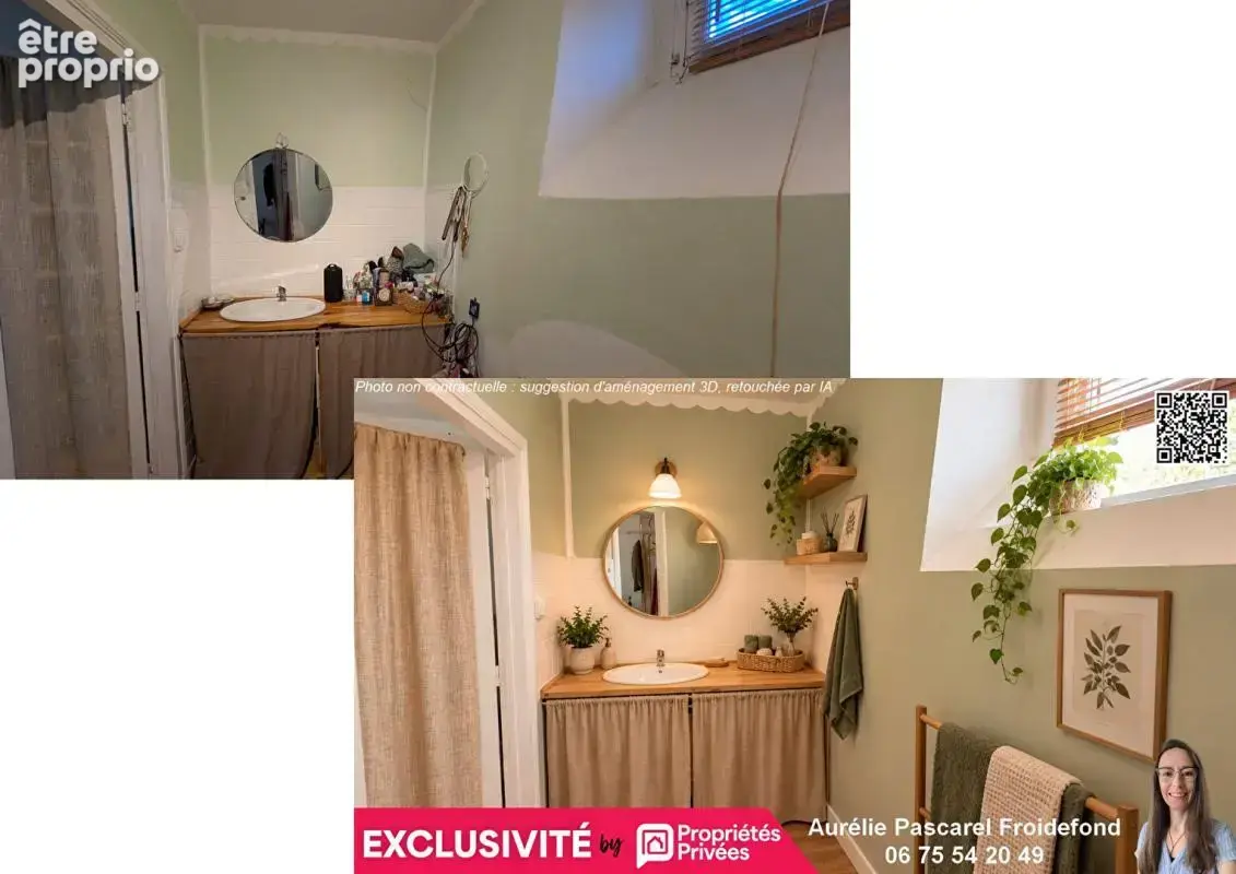 98 990 euros - voutezac (19130) - maison de village t4 d'environ 72m2, 3 chambres, avec cave et terrasse sur terrain de 205m² - photo 6