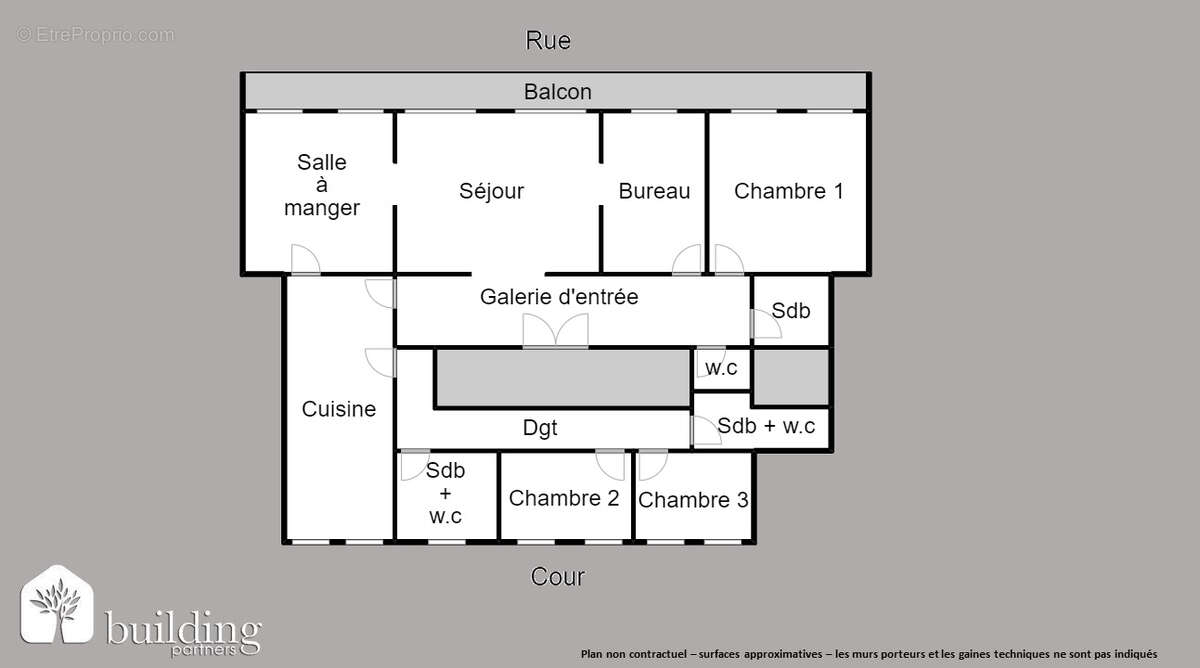 Champerret Paris 17ème - Appartement 6 pièces 192 m² avec 15 m² de balcon - photo 2