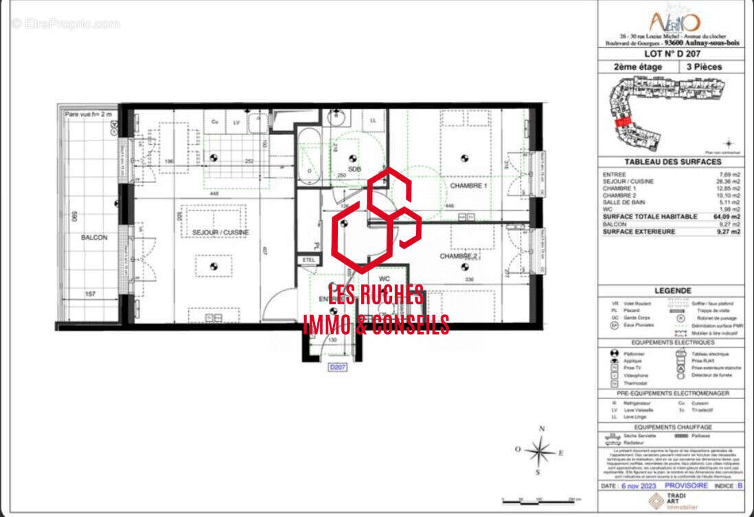 Appartement à AULNAY-SOUS-BOIS