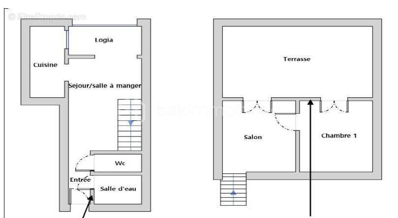Marseillan plage - duplex t3  - vue mer - place de parking privative - photo 13