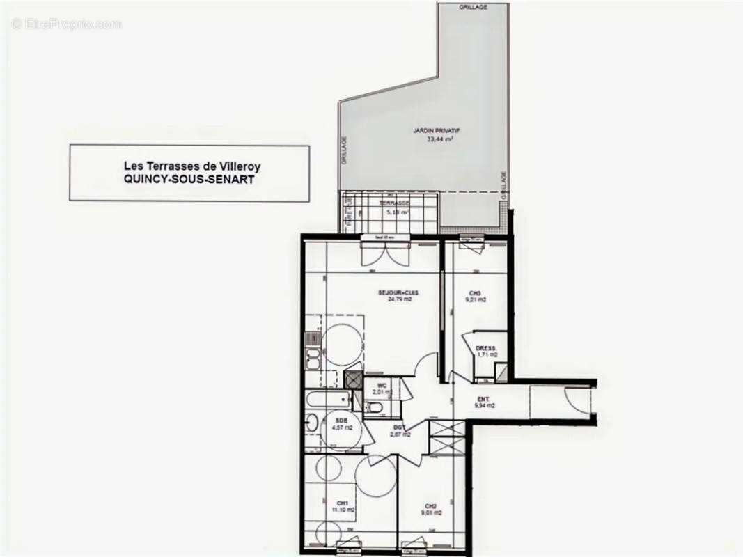 Appartement à QUINCY-SOUS-SENART