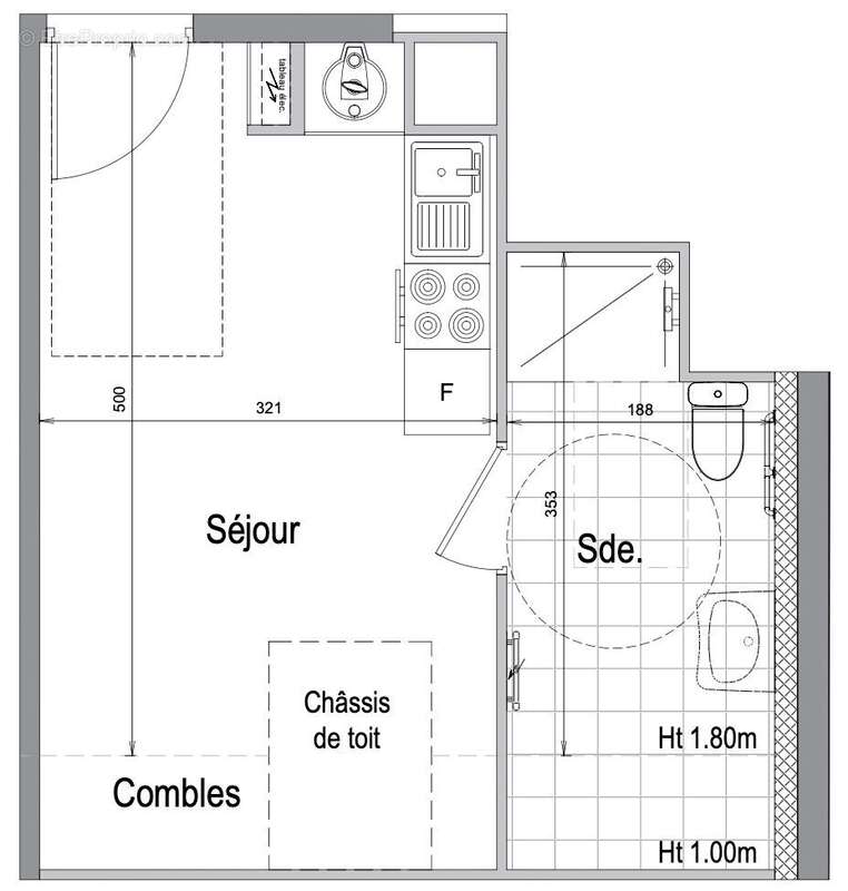 Appartement 21 m² à Lamballe  - photo 4