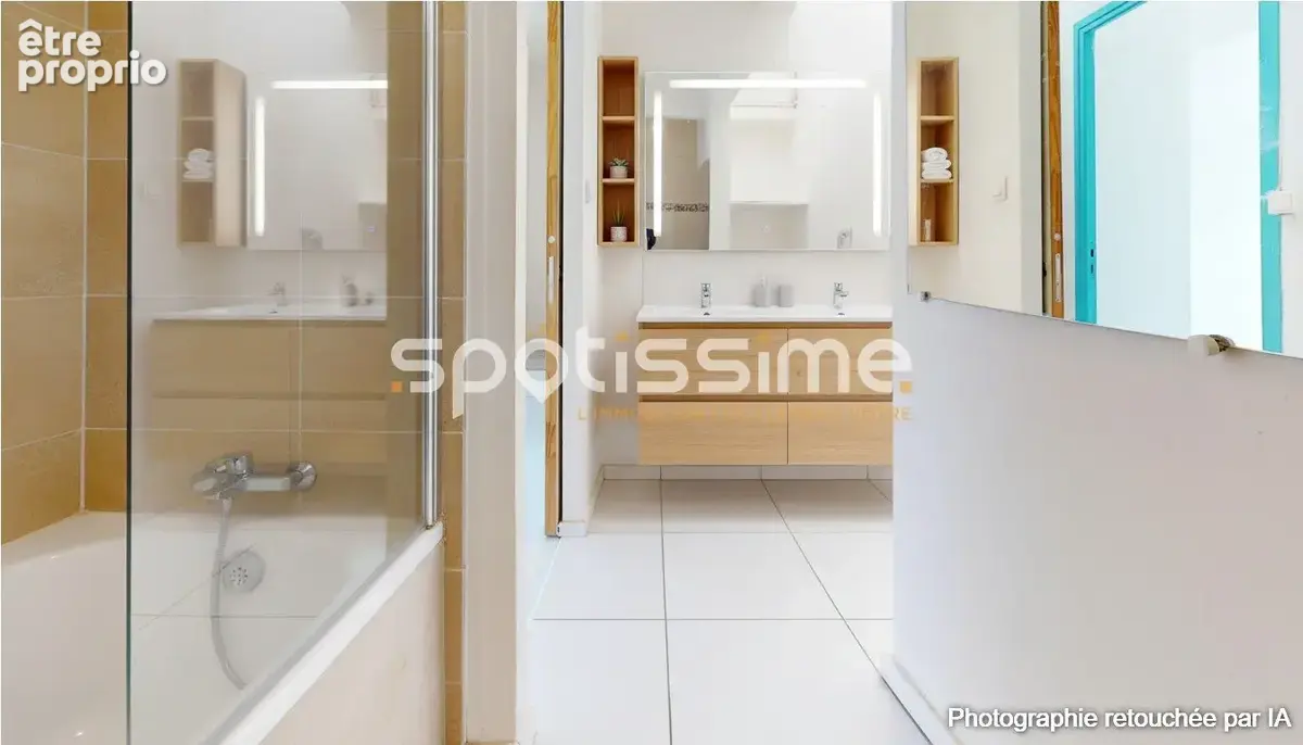 Pomérols  maison de village t3 90 m²  balcon  vue sur les toits et le clocher - photo 10