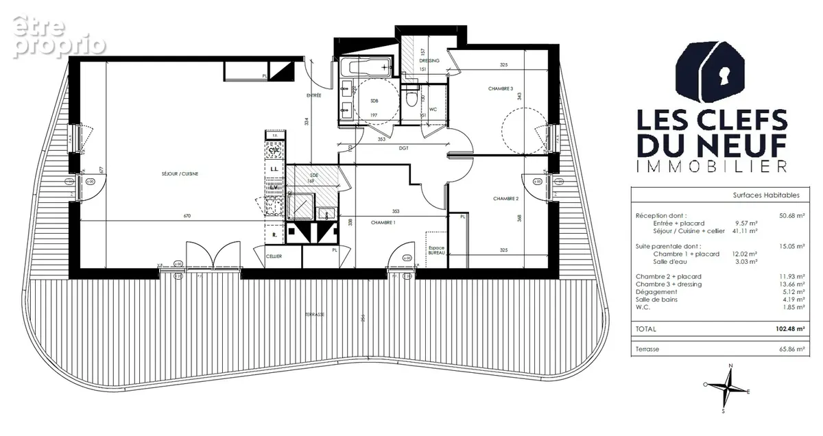 Appartement 4 pièces 87m² + Terrasse de 40m² + Parking sous-sol  ! BARRIERE DE PARIS - photo 15