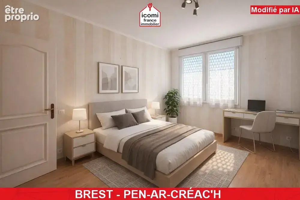 Finistere - brest (29200) - a vendre - appartement - t4 - 2 chambres - sejour de 30m² - dpe d - vue degagee - dalle beton - asce - photo 5