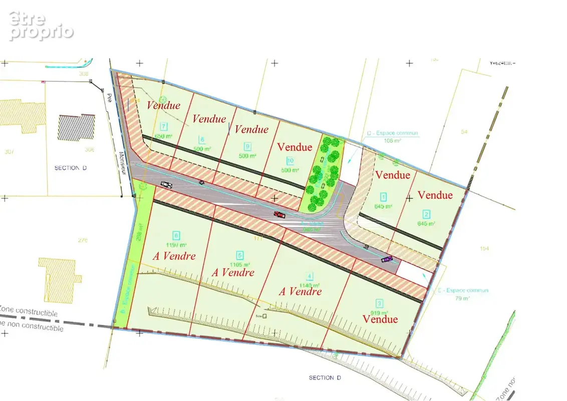 Photo Terrain à Sancey-Le-Grand au prix de 46 700€