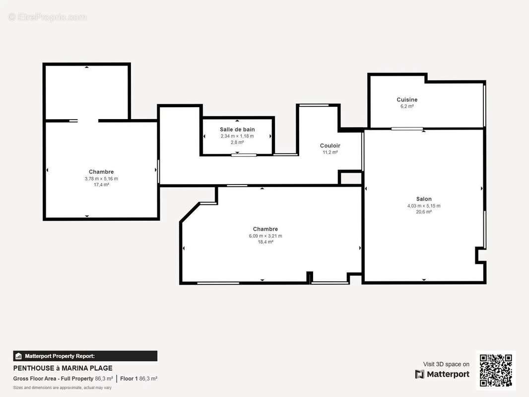 Appartement à VILLENEUVE-LOUBET