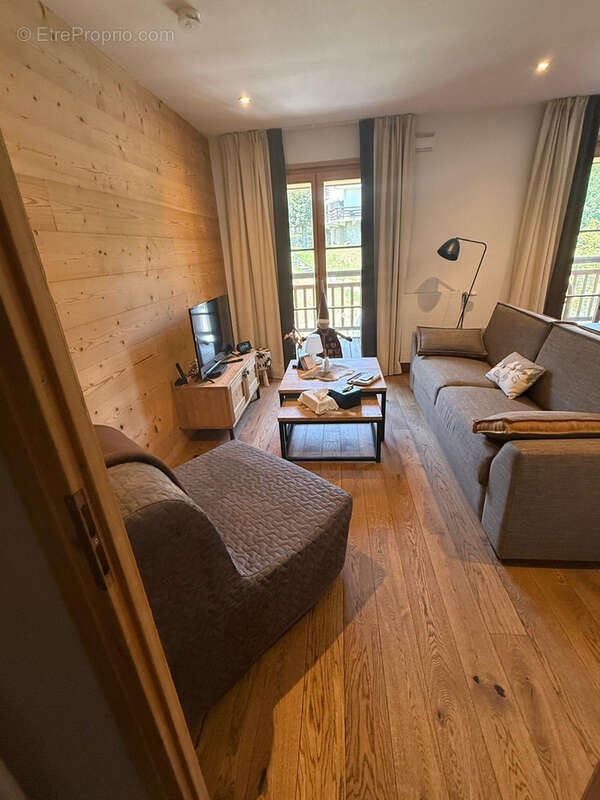 Combloux 74920, studio meuble avec balcon et parking en sous sol - photo 4
