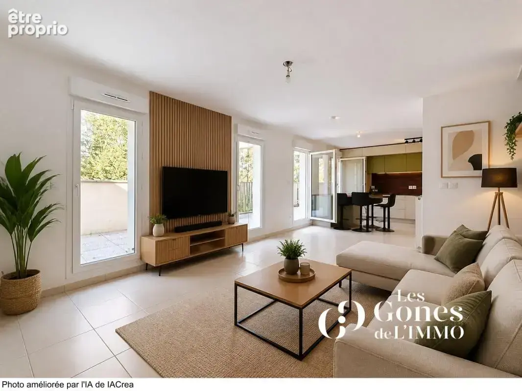 CRAPONNE   Un duplex familial de 102 m2 avec 3 chambres et d - photo 7