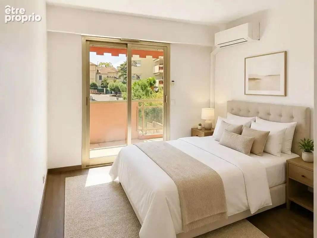 Cannes –anglais/carnot - 3 pièces 66m2 - 2 terrasses 25 m2 - parking sous-sol - cave - climatisation - photo 5