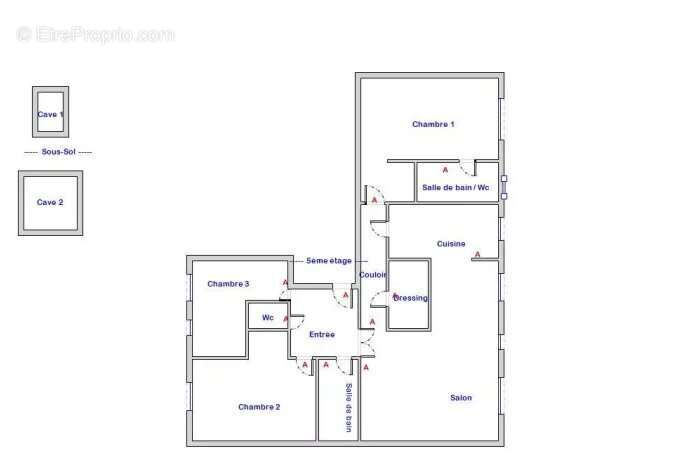 Appartement à PARIS-15E