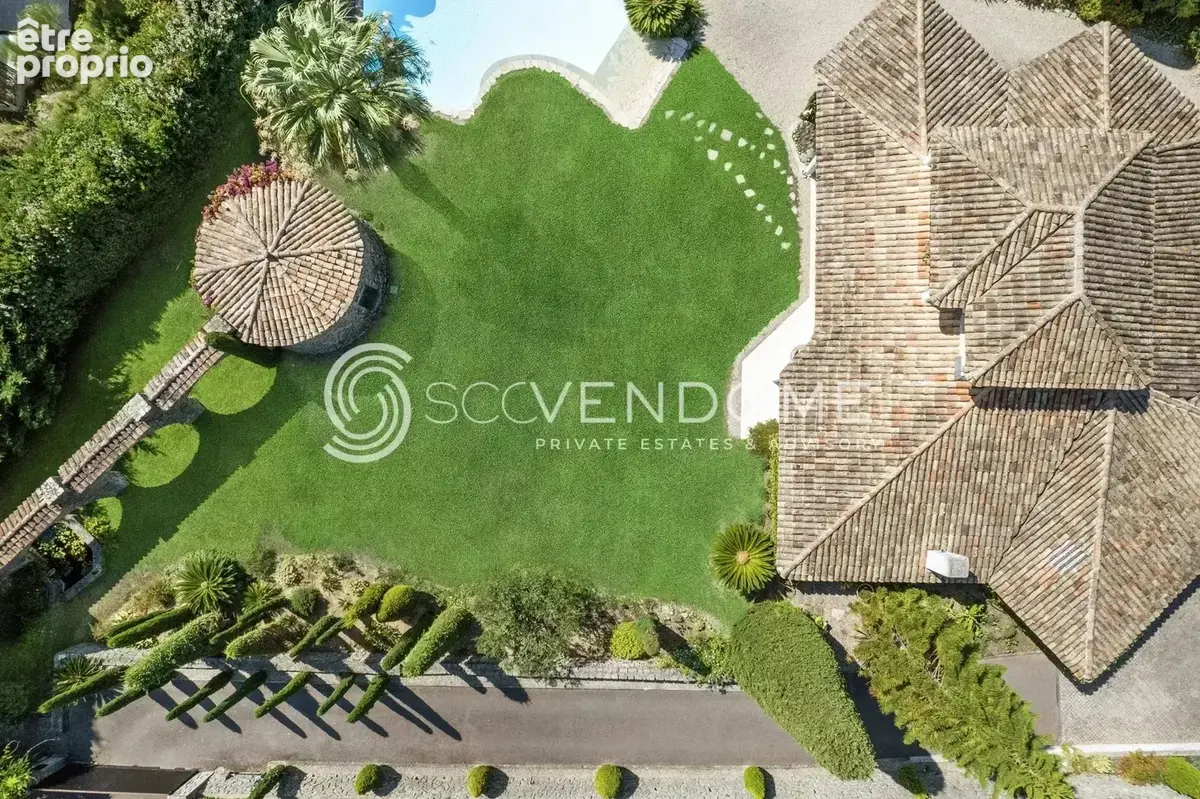 Cannes californie  villa provencale et annexes terrain plat a vendre - photo 15
