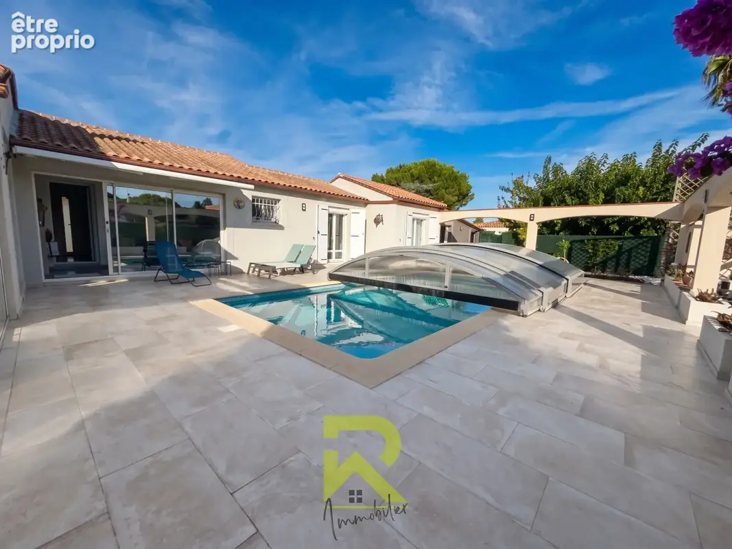 Grau d'agde villa en plain-pied t5 - piscine - garage - proche plage - photo 7