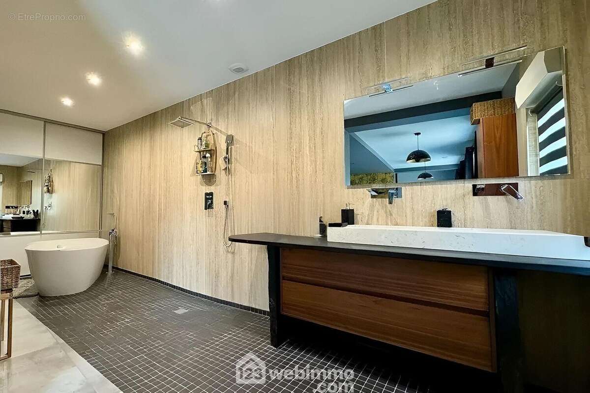 Salle de bain attenant à la chambre parentale - Maison à CHALONNES-SUR-LOIRE