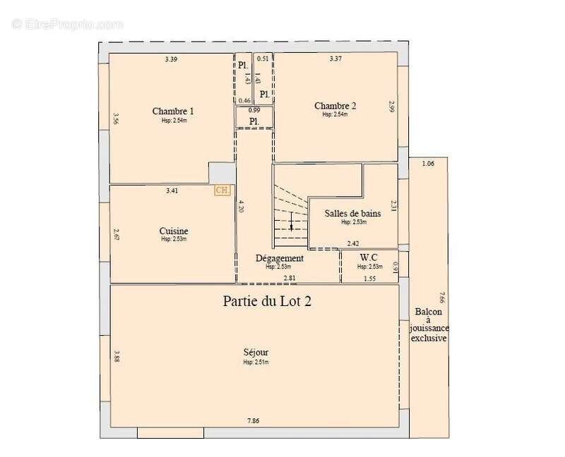 Appartement Duplex T3 avec terrasse, grand jardin privatif 100 m² et garage – petite copropriété sans charges - photo 14