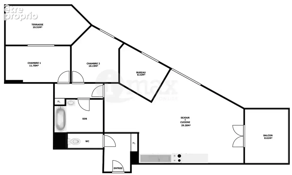 Clichy - 4 pieces terrasse/balcon - 549 000 fai - photo 9