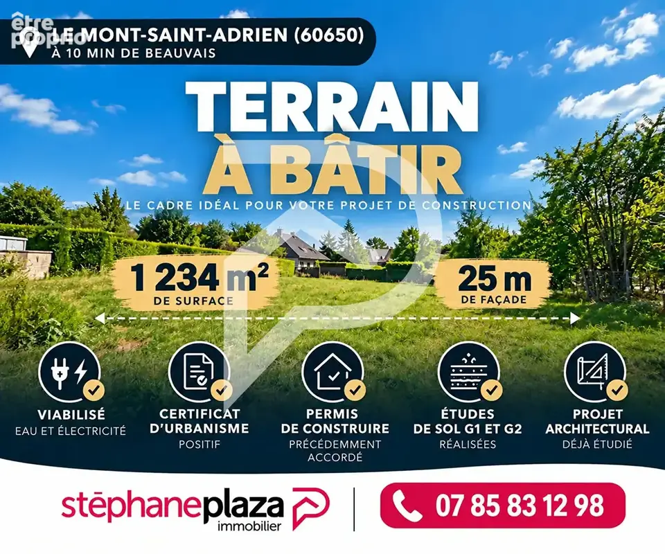 Terrain à LE MONT-SAINT-ADRIEN