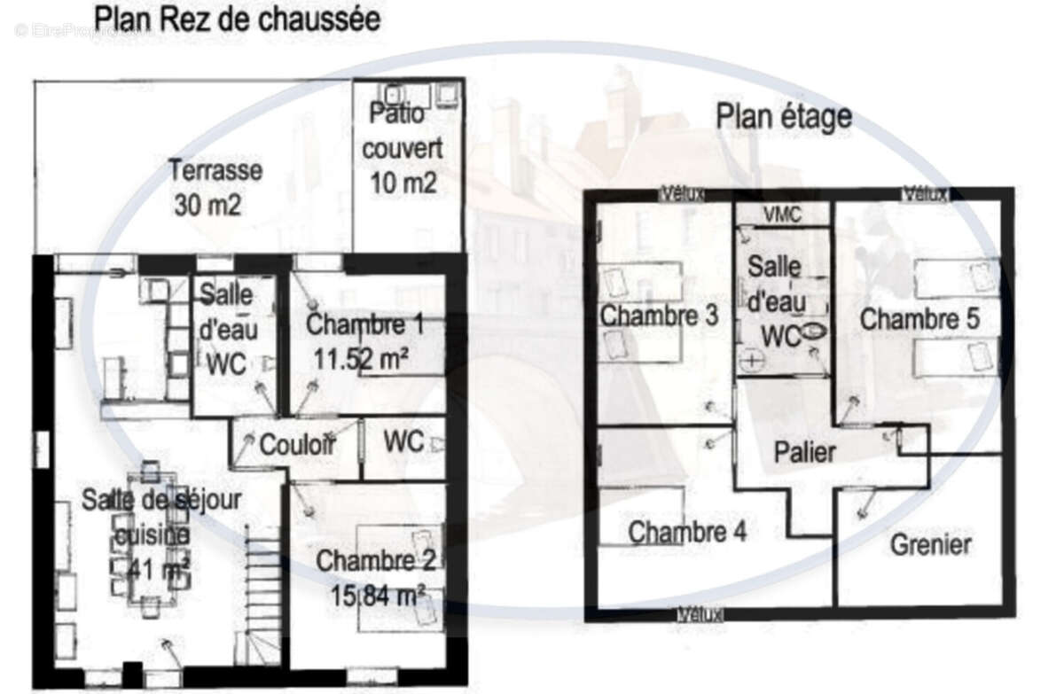 Maison à PONTOUX