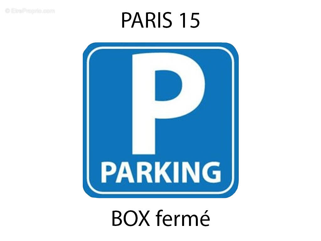 Parking à PARIS-15E