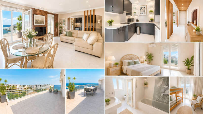 Appartement à vendre 4 pièces vue mer JUAN LES PINS (06) - photo 9