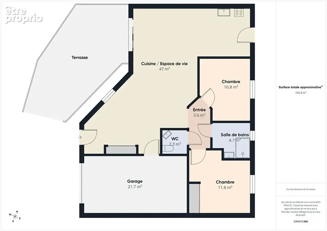 Maison plain-pied 4 pièce(s) 80m2. - photo 12
