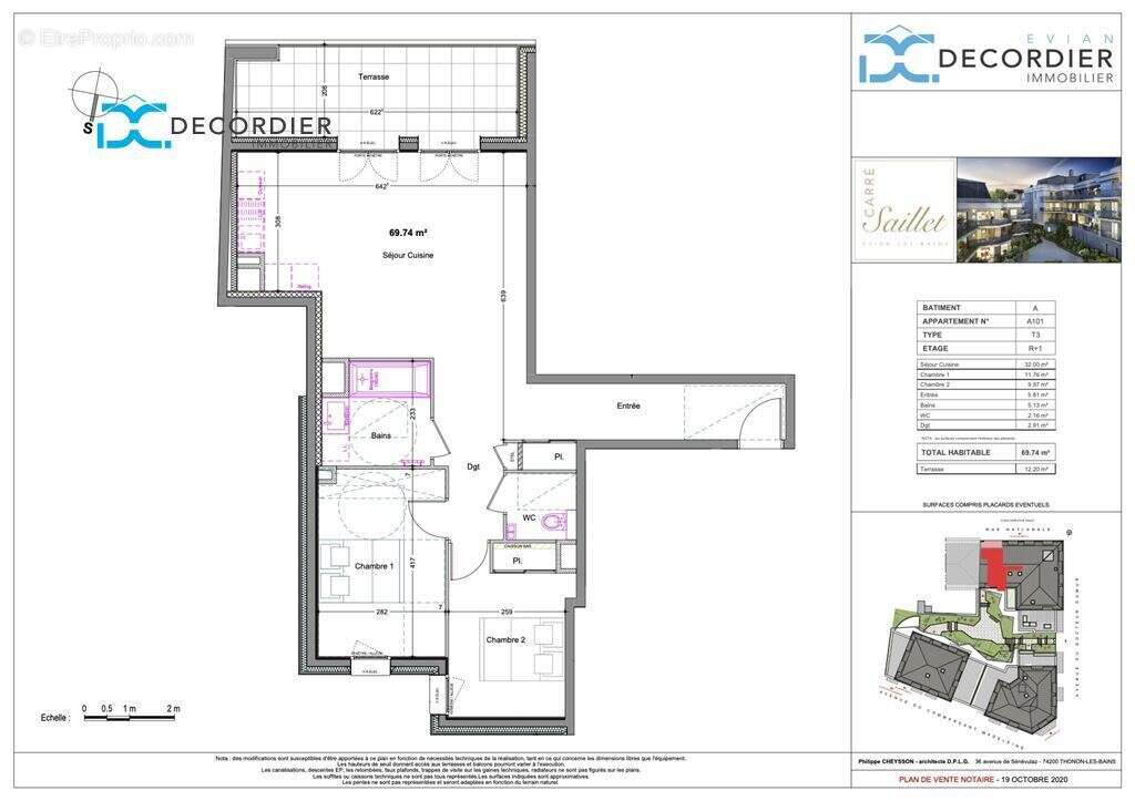 Appartement à EVIAN-LES-BAINS