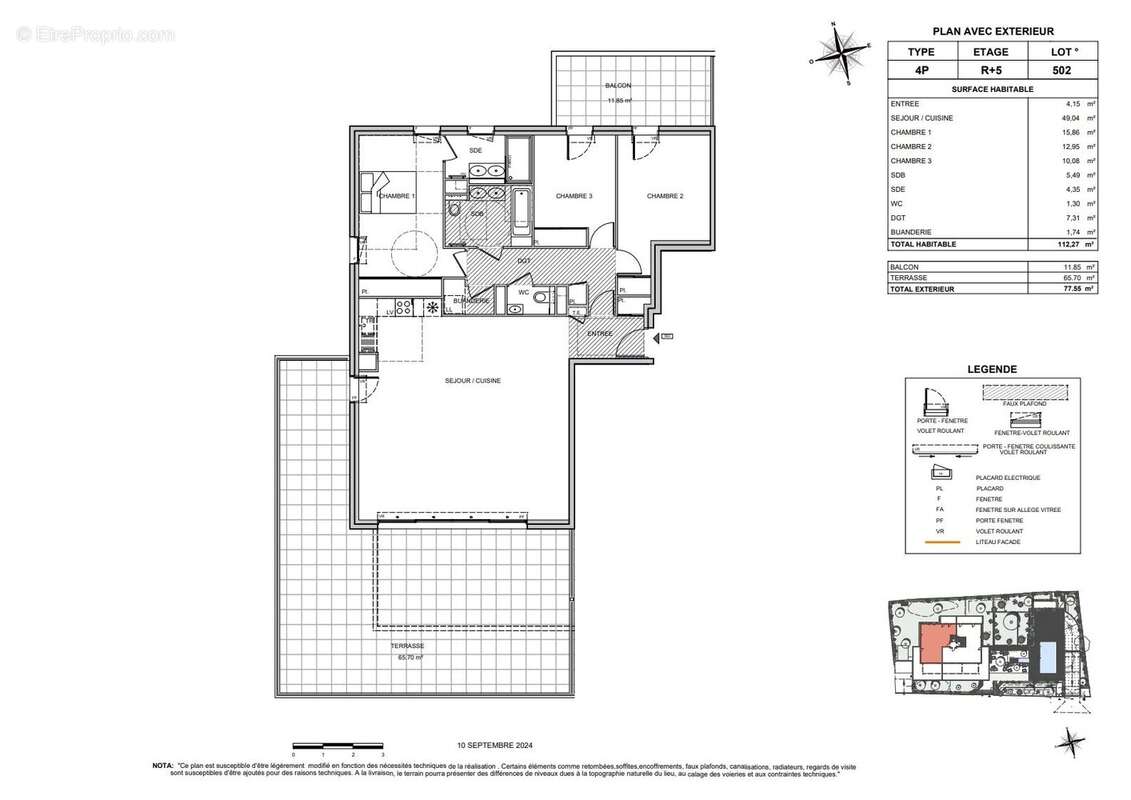 Appartement à VILLENEUVE-LOUBET