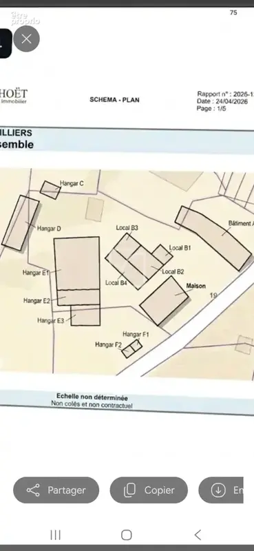 Corps de Ferme et sa maison individuelle de 5 chambres GUILLIERS - photo 2