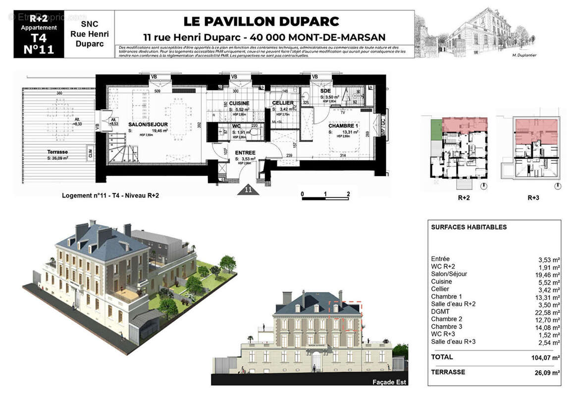 Appartement à MONT-DE-MARSAN