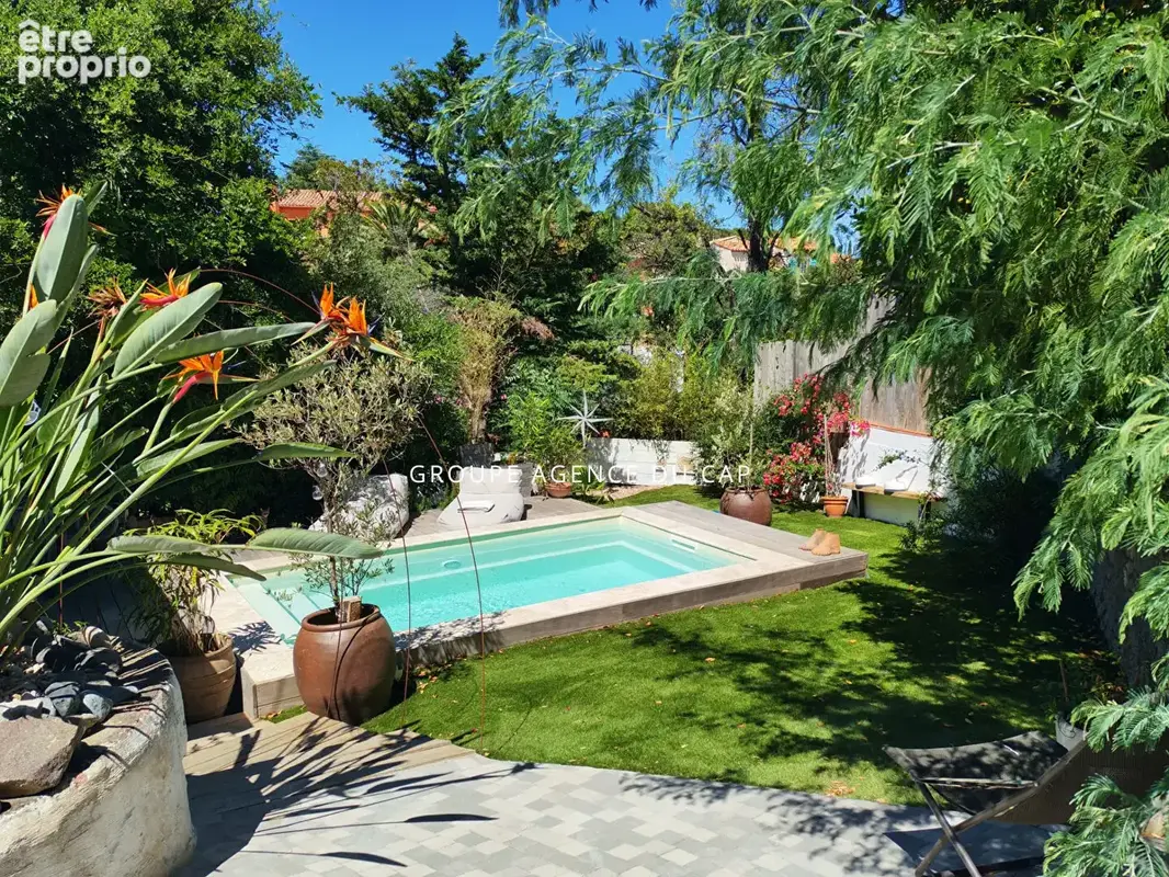A vendre villa 168m² 5 chambres en suite appartement independant et communiquant piscine et mer a 400m, à15min a pied du centre  - photo 3