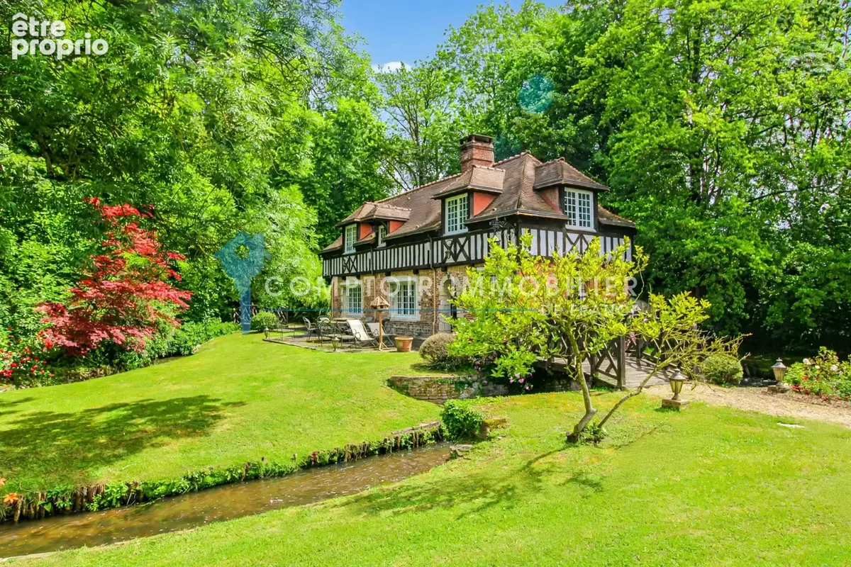 A vendre Dpt Eure (27) proche Evreux Ancien Moulin de charme avec piscine sur terrain de 7 400 m2 au bord de r - photo 1
