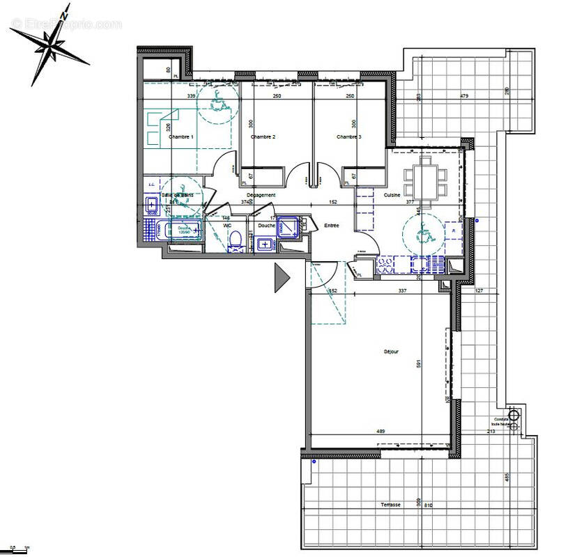 THONON Concise - Dernier étage de 91.08m² + 51m²  de terrasse - photo 7