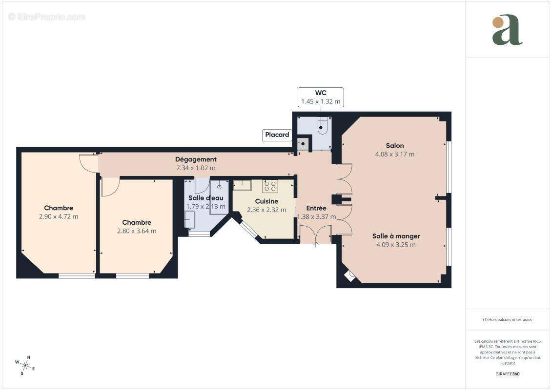 Appartement à PARIS-15E