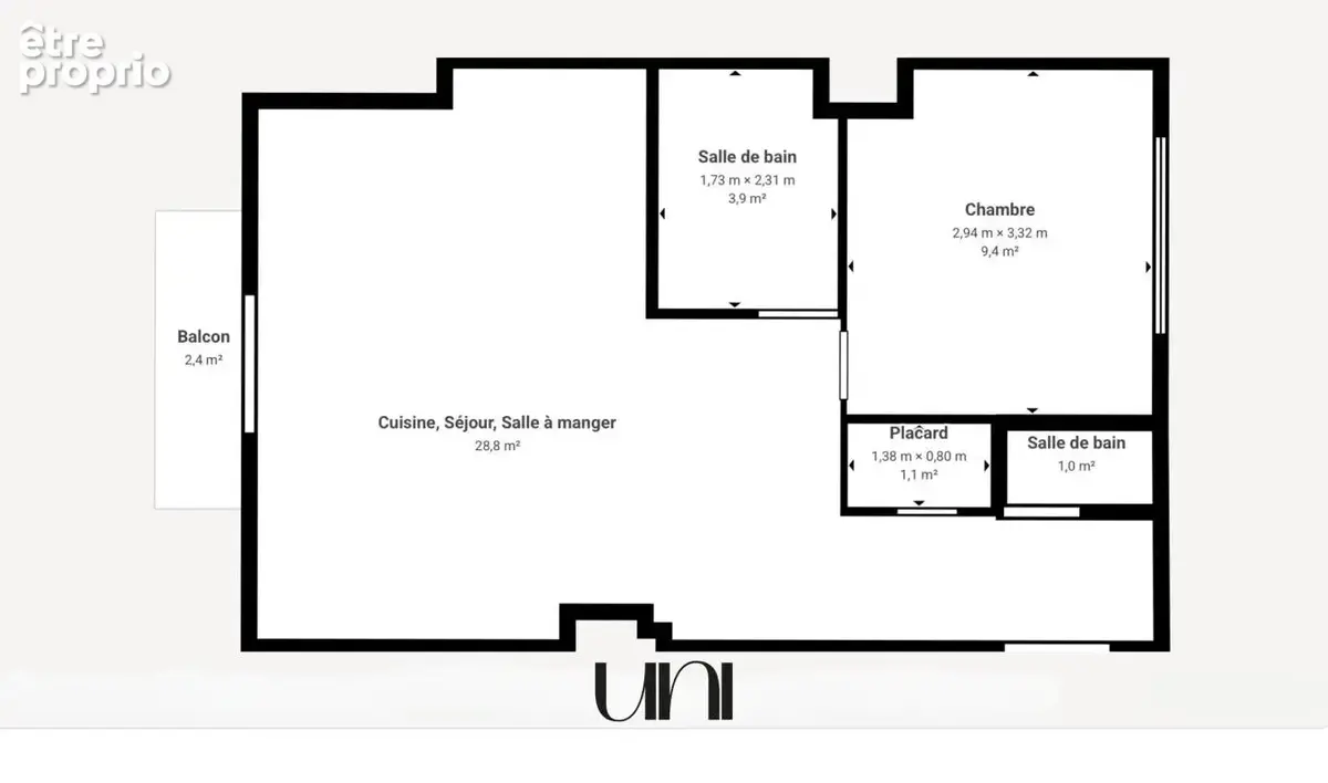 Appartement 2 pièces de 45,19 m2 avec balcon - Caen Vaucelles - photo 17