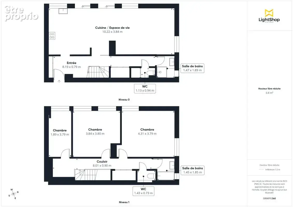 Vue dégagée ! Duplex 5 pièces de 106 m² en étage élevé - Glacière - Rue de la Santé, Paris - photo 7