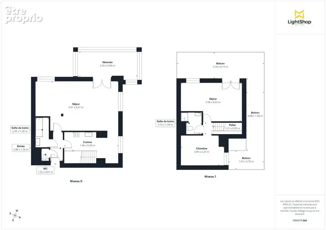 Coup de cœur ! Duplex traversant de 100m² avec immense terrasse (46m²) et jardin d'hiver - Derniers étages - Nanterre - photo 3